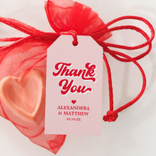 Rot-Rot-Hochzeit-Thema Gefallen Geschenkanhänger