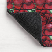 "Rot, Rot, Rose" Blumenmousepad Mousepad (Ecke)