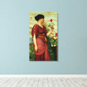Rot, rote Rose Leinwanddruck (Insitu (Holzboden))