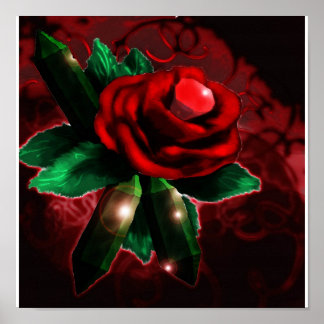 Rot, Rote Rose Poster