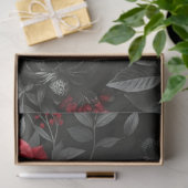 Rot rote Rosen Schädel – Decoupage Papier (Geschenk)