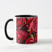 Rot, rote Rosen Tasse (Links)