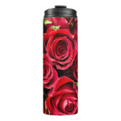 Rot, rote Rosen Thermosbecher (Vorderseite)