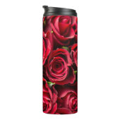 Rot, rote Rosen Thermosbecher (Nach rechts gedreht)