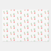 Rot, Rübenpapier, Set 3 Geschenkpapier Set (Vorderseite 3)