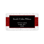 rot, Rücksendekennzeichen Adressaufkleber (Vorne)