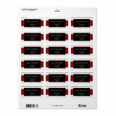 rot, Rücksendekennzeichen Adressaufkleber (Vorne)