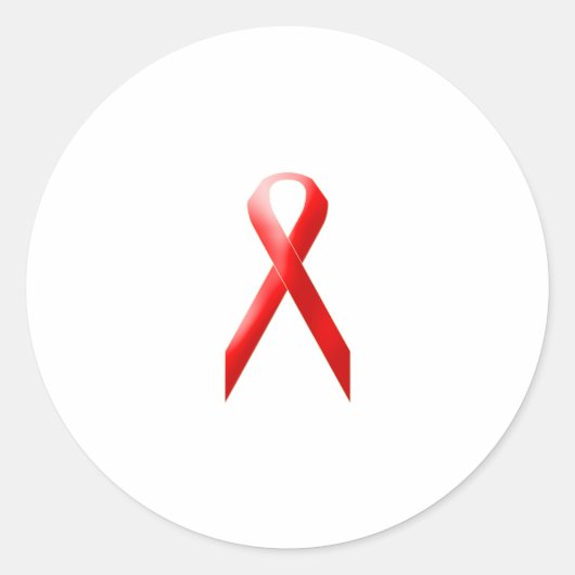 Rot Runder Aufkleber (Vorderseite)