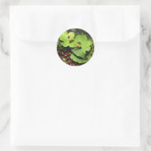 Rot Runder Aufkleber (Tasche)