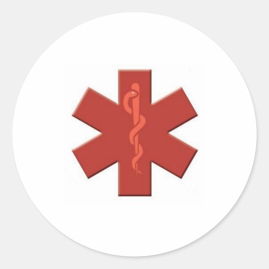 rot runder aufkleber (Vorderseite)