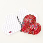 Rot, rustikal, Patchwork Notizblock (Innenseite)