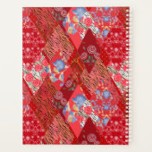 Rot, rustikal, Patchwork Planer (Rückseite)