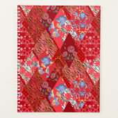 Rot, rustikal, Patchwork Planer (Vorderseite)