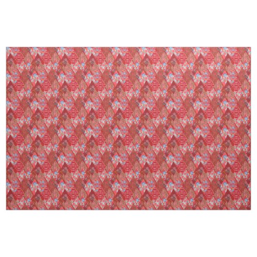 Rot, rustikal, Patchwork Stoff (Yard (91,4 cm))