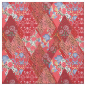 Rot, rustikal, Patchwork Stoff (Muster)
