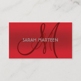 Rot schattiert einfache kundenspezifische visitenkarte