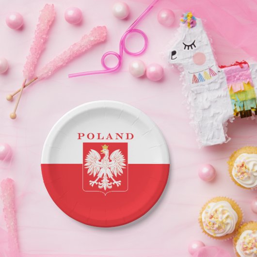 Rot-Schild Polens Eagle Pappteller (Party)
