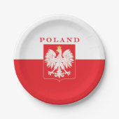 Rot-Schild Polens Eagle Pappteller (Vorderseite)