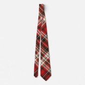 Rot, Schokolade und Creme Kariert Krawatte (Rückseite)