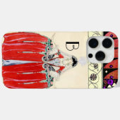 ROT, SCHÖNHEIT SCHÖNHEIT KOSTEN DESIGN MONOGRAM Case-Mate iPhone HÜLLE (Rückseite (Horizontal))