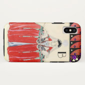 ROT, SCHÖNHEIT SCHÖNHEIT KOSTEN DESIGN MONOGRAM Case-Mate iPhone HÜLLE (Rückseite (Horizontal))