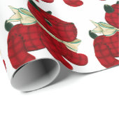 Rot, Schottisch Kariert, Terrier Dog, Weihnachten Geschenkpapier (Rolleneckpunkt)