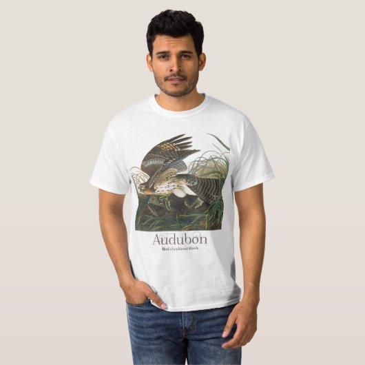 Rot-schulter Hawk von John James Audubon T-Shirt (Vorne ganz)