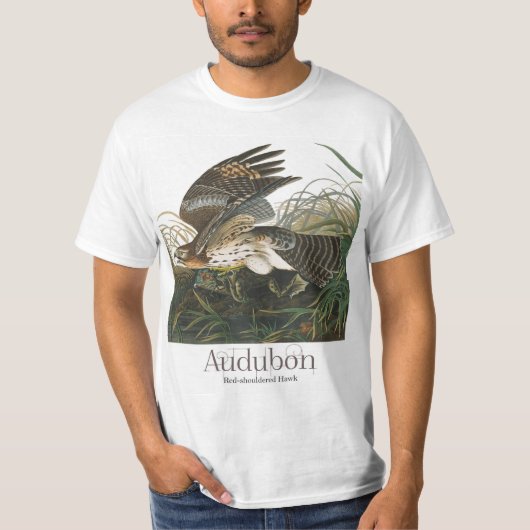 Rot-schulter Hawk von John James Audubon T-Shirt (Vorderseite)