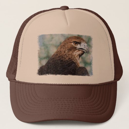 Rot-Schwanz Falke-Kappe Truckerkappe (Vorderseite)