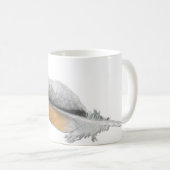 Rot-Schwanz Falkefeder Kaffeetasse (VorderseiteRechts)