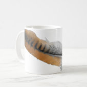 Rot-Schwanz Falkefeder Kaffeetasse (Vorderseite Links)