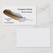 Rot-Schwanz Falkefeder Visitenkarte (Vorne/Hinten)