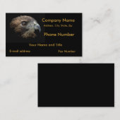 Rot-Schwanz Falkepastell Visitenkarte (Vorne/Hinten)