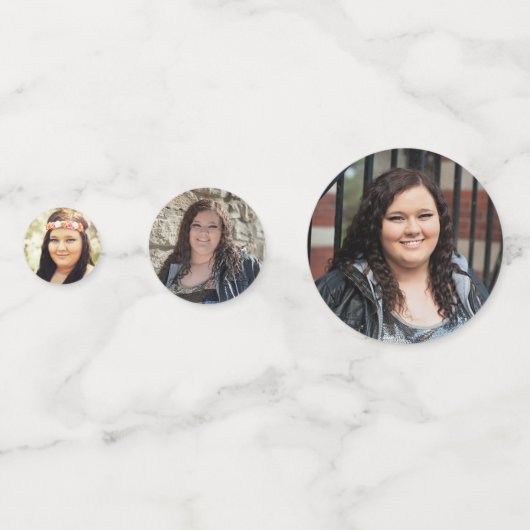 Rot-Schwarz-Abschluss-Feier Konfetti (Vorderseiten)