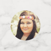 Rot-Schwarz-Abschluss-Feier Konfetti (Klein Vorderseite)