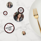 Rot-Schwarz-Abschluss-Feier Konfetti (Gruppe)