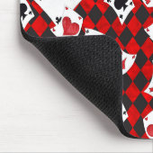 Rot & Schwarz Alice im Wunderland Klemmbrett Mousepad (Ecke)