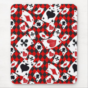 Rot & Schwarz Alice im Wunderland Klemmbrett Mousepad