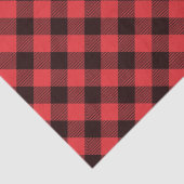 Rot-Schwarz-Buffalo-Karo Seidenpapier (Detail)