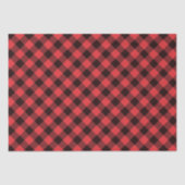 Rot-Schwarz-Buffalo-Karo Seidenpapier (Vorderseite)