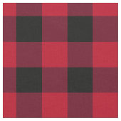 Rot-Schwarz-Buffalo-Karo Stoff (Nahaufnahme)