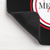 Rot/Schwarz-Computer-Maus Mousepad (Ecke)