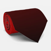 Rot Schwarz Doppelseitiger Ombre Krawatte (Gerollt)