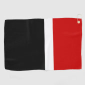 Rot-Schwarz-Farbblockstil Golfhandtuch (Horizontal)