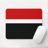 Rot-Schwarz-Farbblockstil Mousepad (Mit Mouse)
