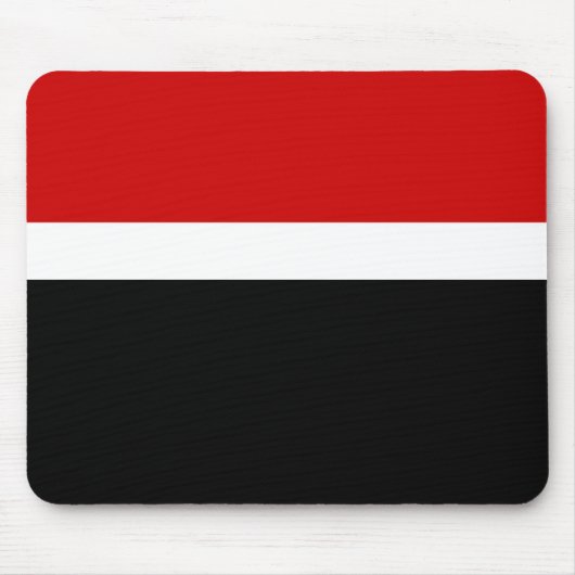 Rot-Schwarz-Farbblockstil Mousepad (Vorne)