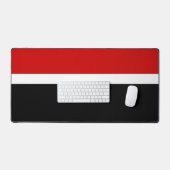 Rot-Schwarz-Farbblockstil Schreibtischunterlage (Tastatur & Maus)