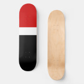 Rot-Schwarz-Farbblockstil Skateboard (Vorderseite)