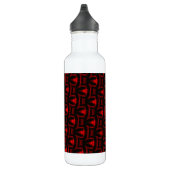 Rot-Schwarz-Fraktal Trinkflasche (Rechts)
