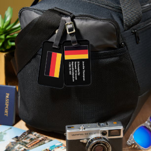 Rot Schwarz Gelb Deutschlandflagge Deutsche Zollwa Gepäckanhänger